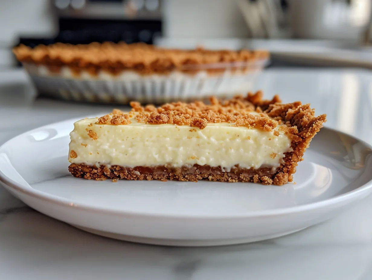 Close-up of No-Bake Key Lime Pie