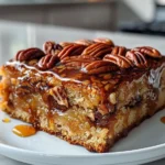 Decadent Caramel Banana Pecan Cake Delight