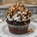 Decadent Chocolate Smores Cupcake