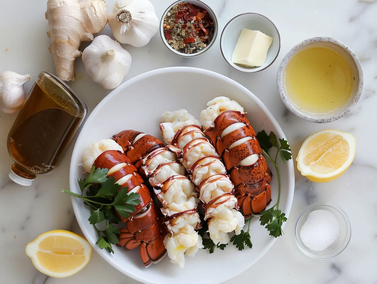Raw Lobster tail ingredients