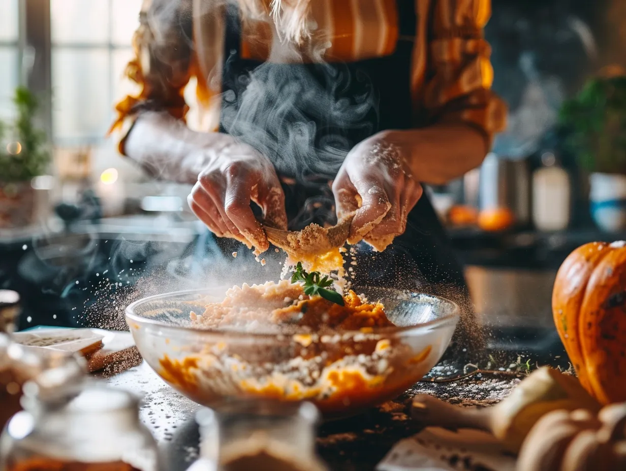 Baking perfection step-by-step pumpkin coffee cake