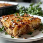 Cheesy Meatloaf Bake Displayed on Kitchen Counter