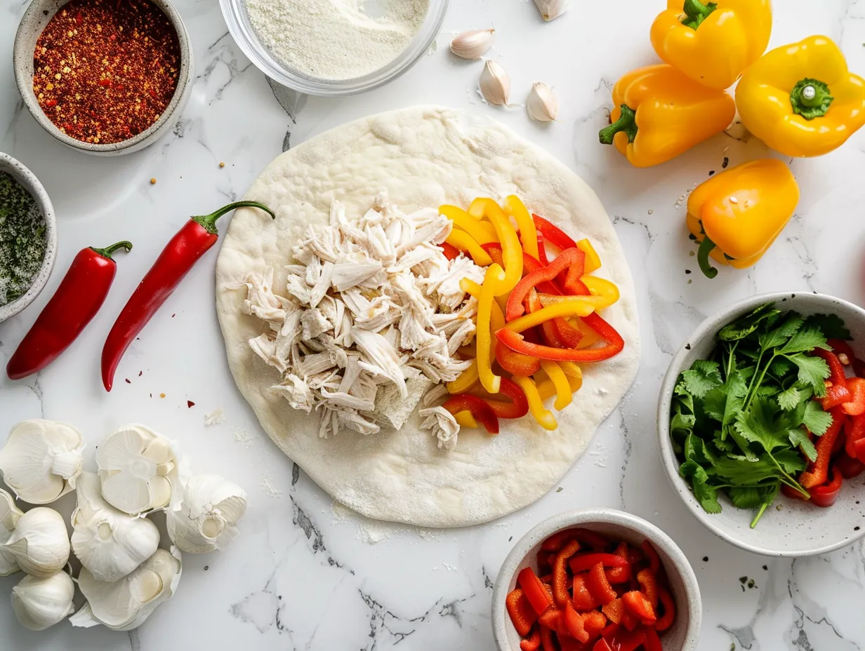 Chicken Fajita Pizza Ingredients