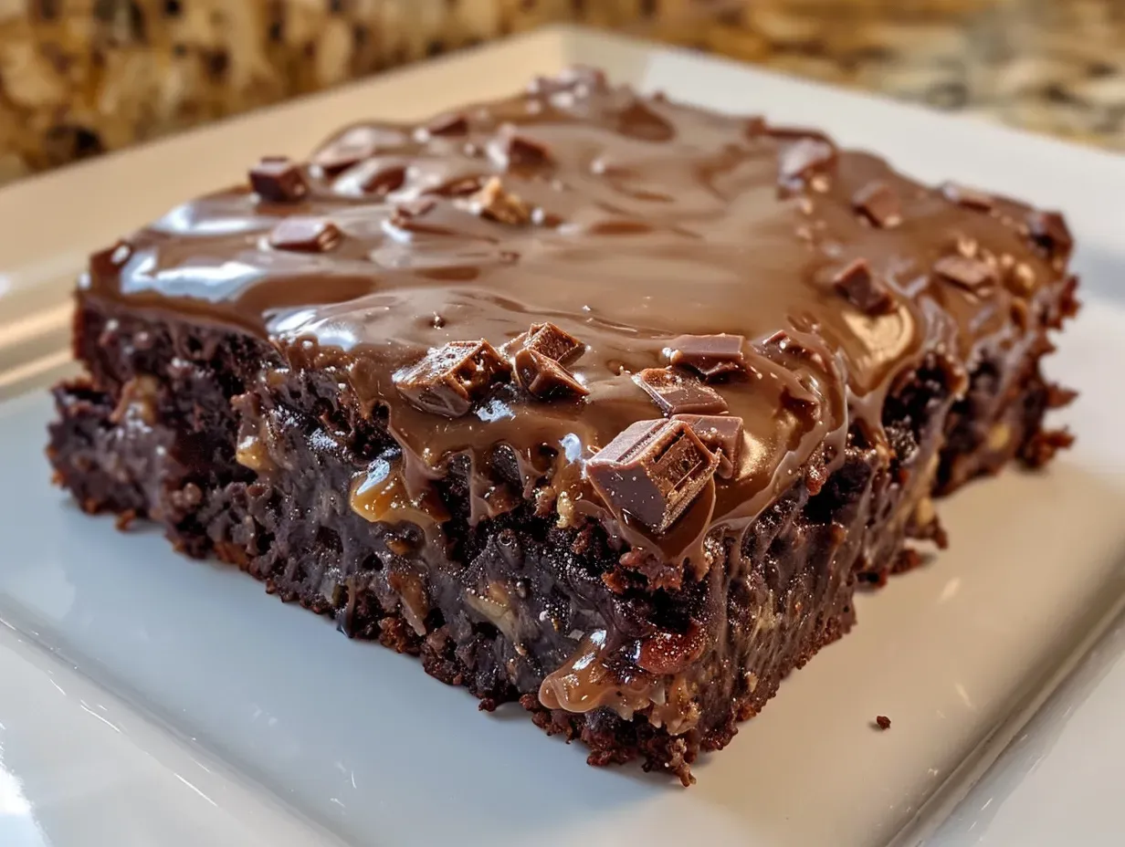 Chocolate Caramel Dump Cake