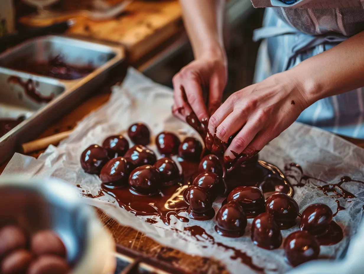Chocolate Covered Cherries Preparation