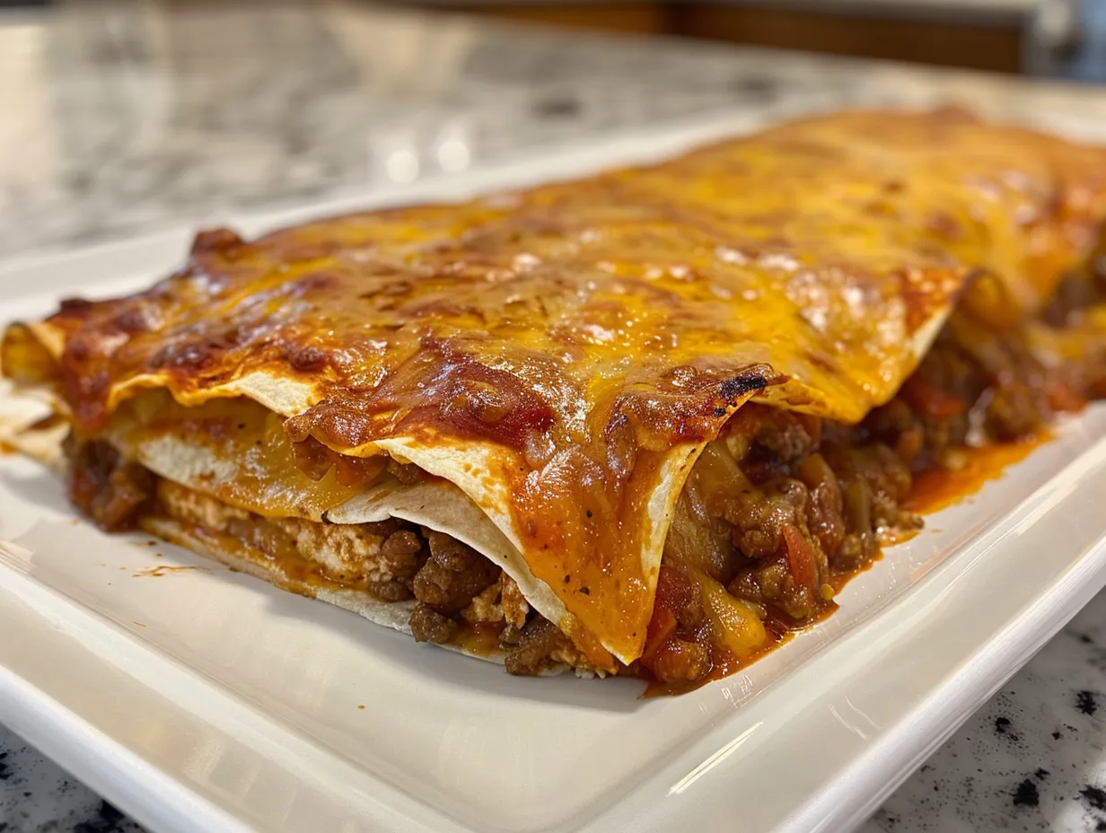 Easy Beef Enchiladas with Red Sauce Recipe