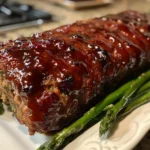 Classic Glazed Meatloaf Ready to Serve