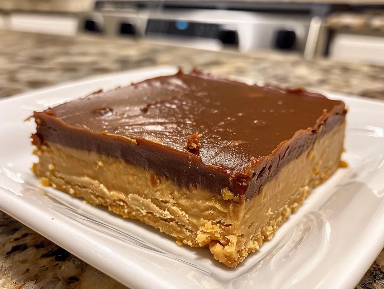 Close-up of a Copycat Disneyland Peanut Butter Bar