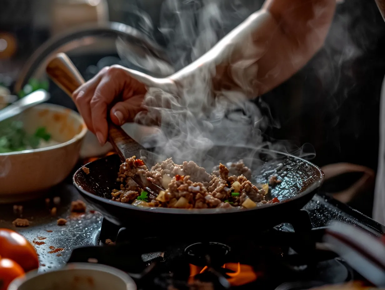 Cooking Taco Bell Meat