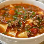 Crock Pot Lasagna Soup