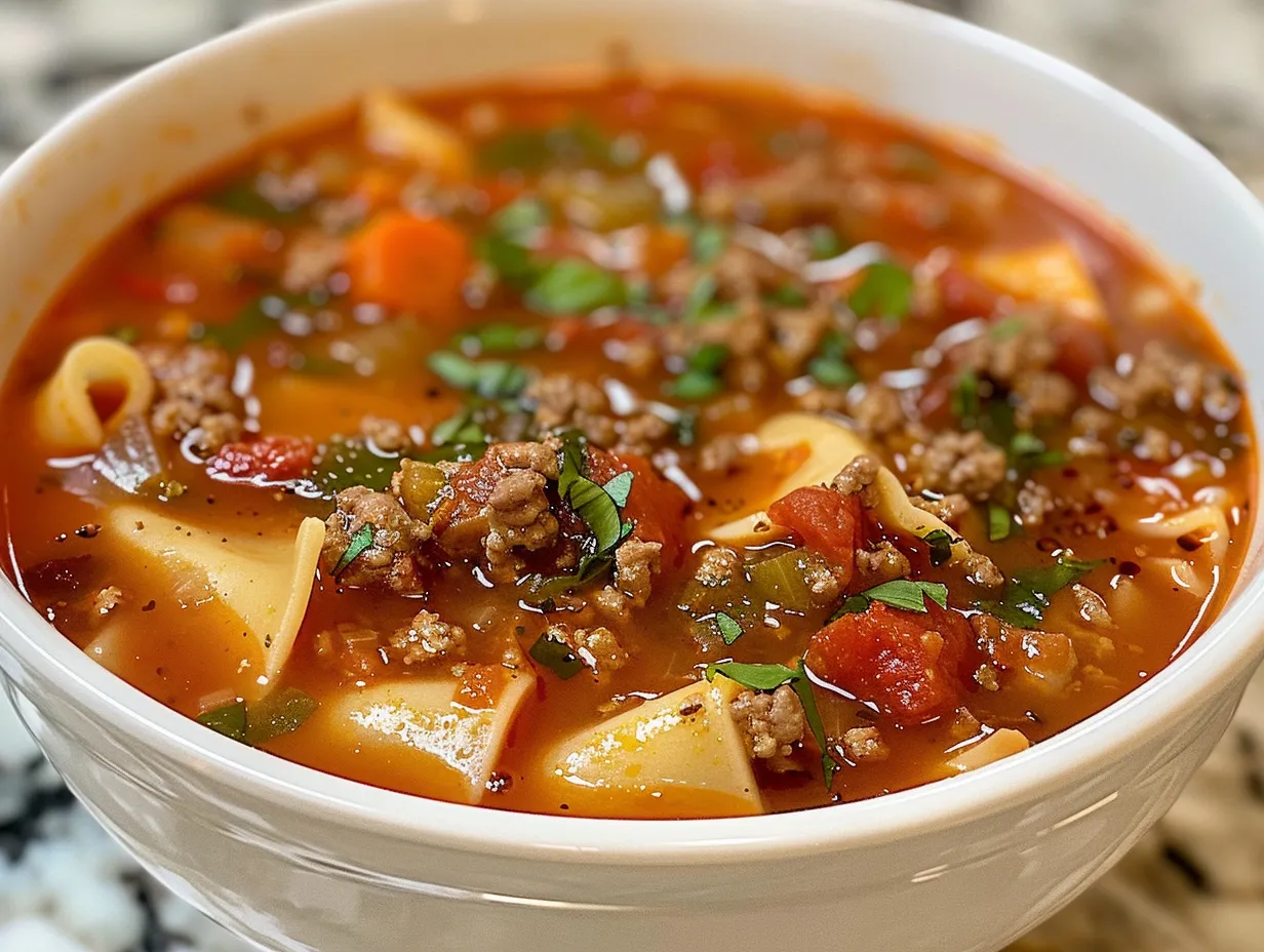 Crock Pot Lasagna Soup