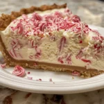 Decadent White Chocolate Peppermint Cheesecake Mousse Pie
