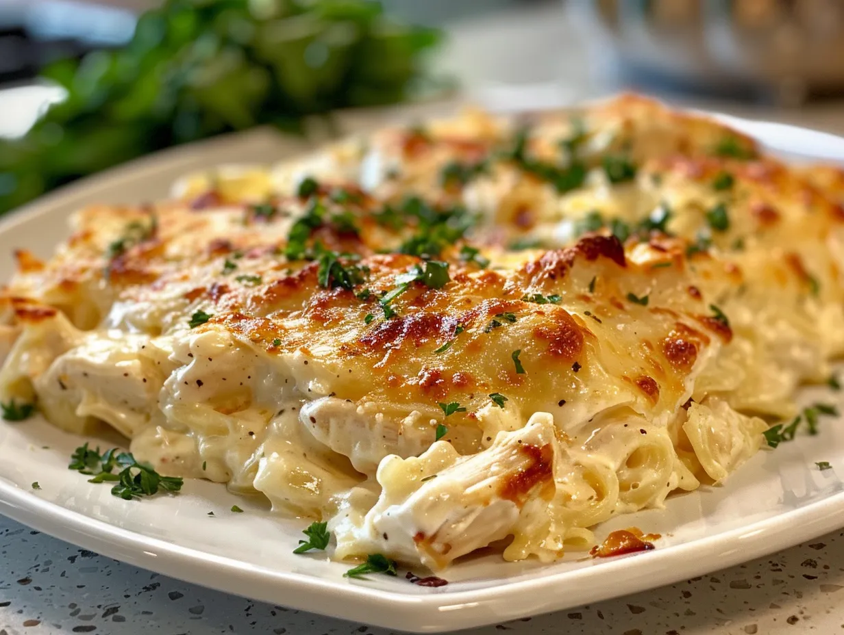 Easy Alfredo Chicken Bake: A Family Favorite