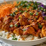 Delicious Bang Bang Chicken Bowl on a Table