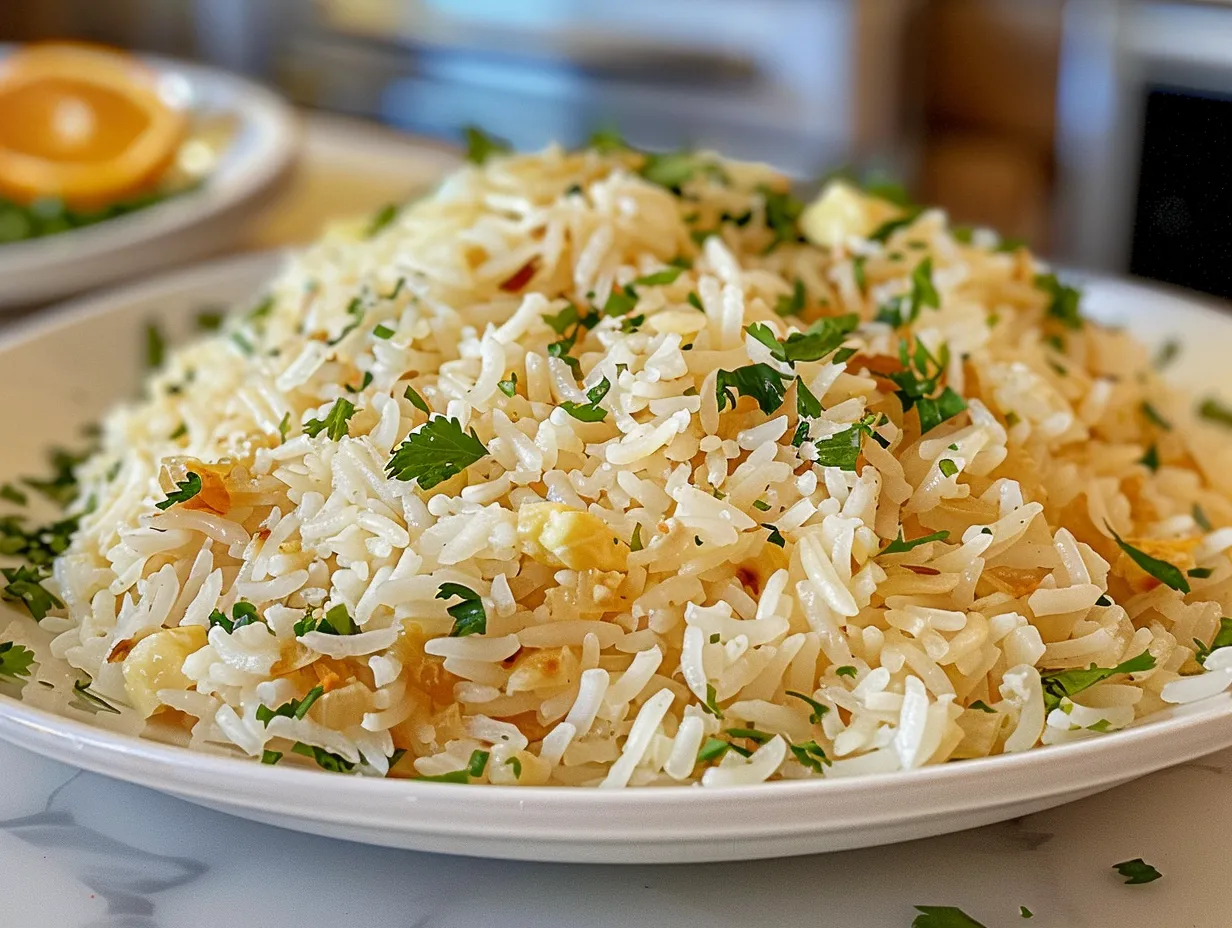 buttery homemade rice pilaf