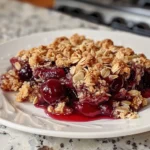 Delicious Cherry Almond Maple Crisp Dessert