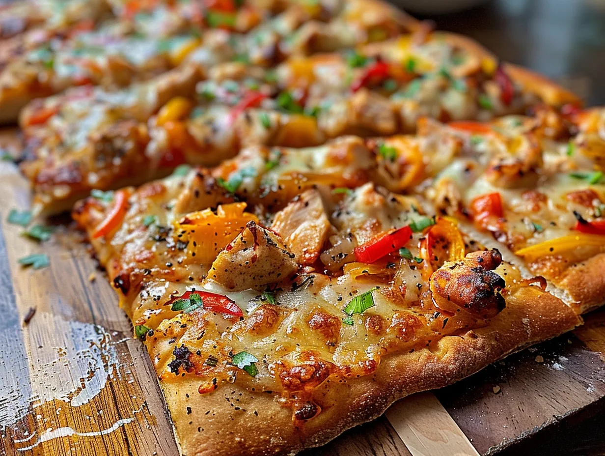 chicken fajita pizza