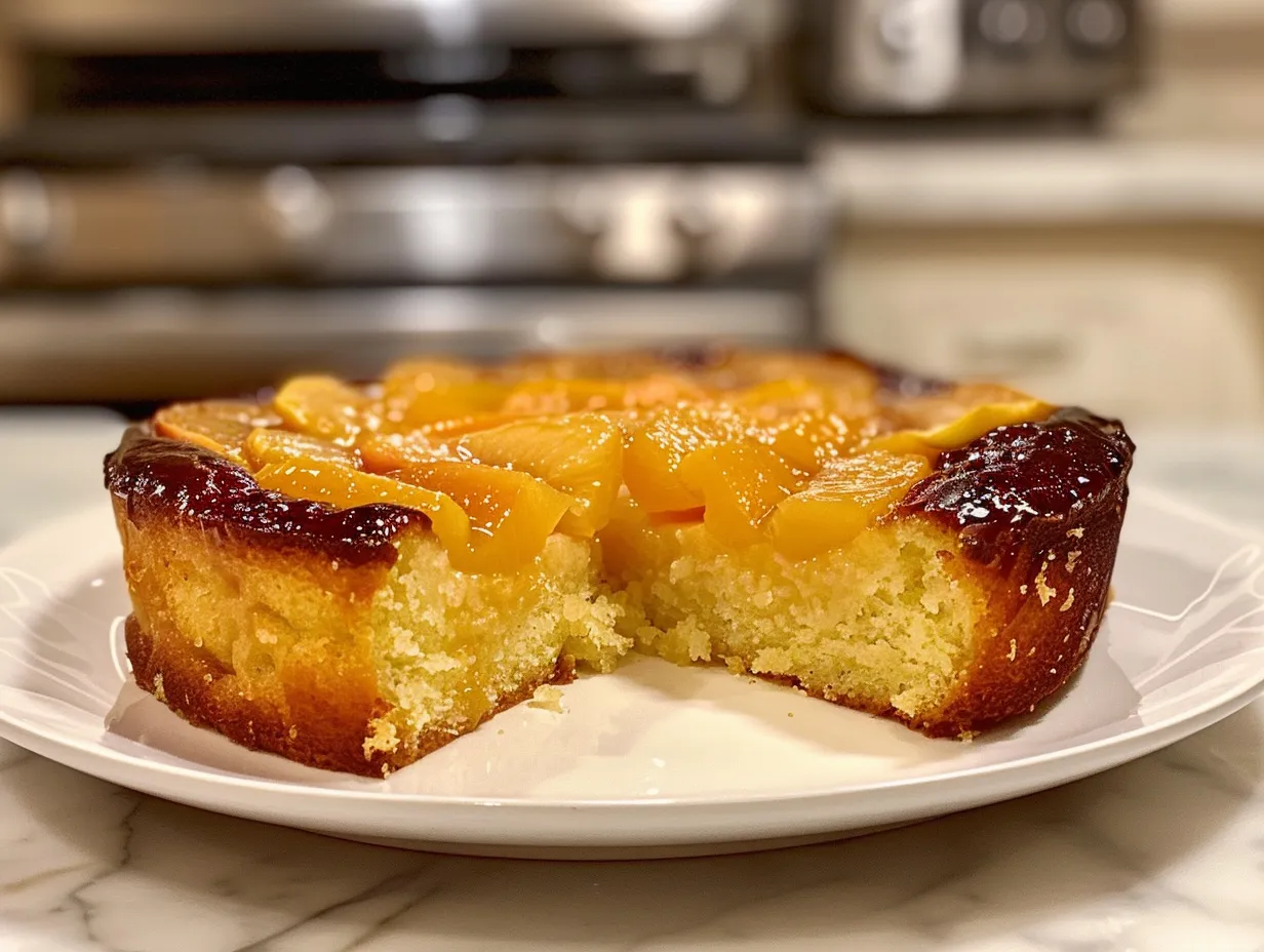 Delicious Fresh Peach Cake