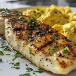 Delicious Grilled Halloumi with Scrambled Eggs