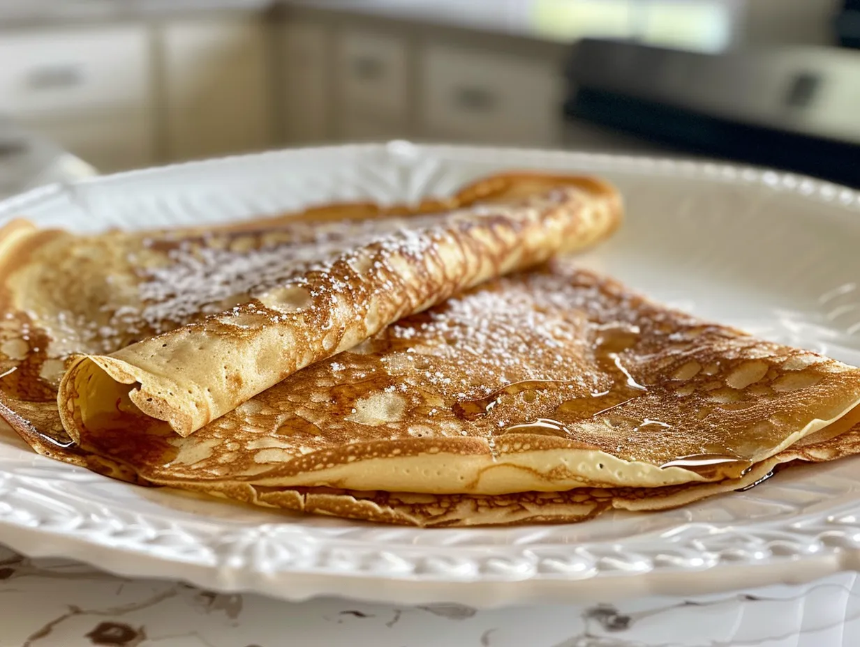 cinnamon roll protein crepes