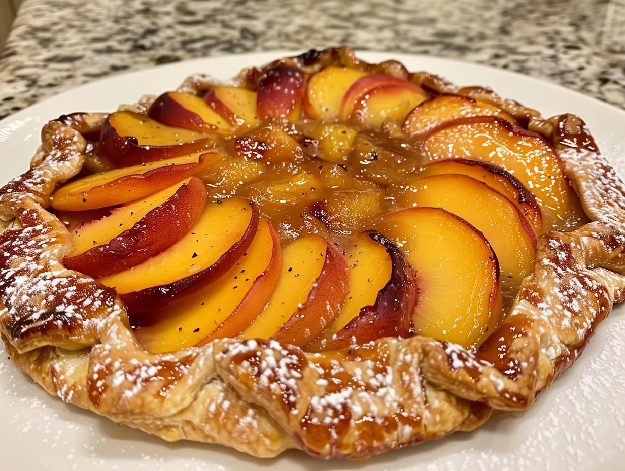 Delicious Homemade Peach Galette