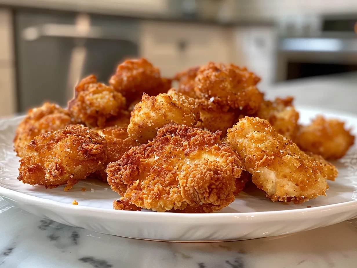 homemade popcorn chicken