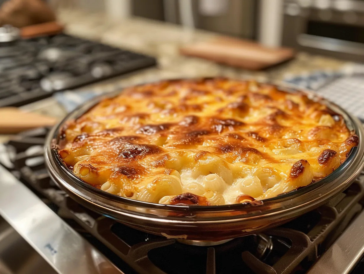 delicious homemade southern baked mac and cheese