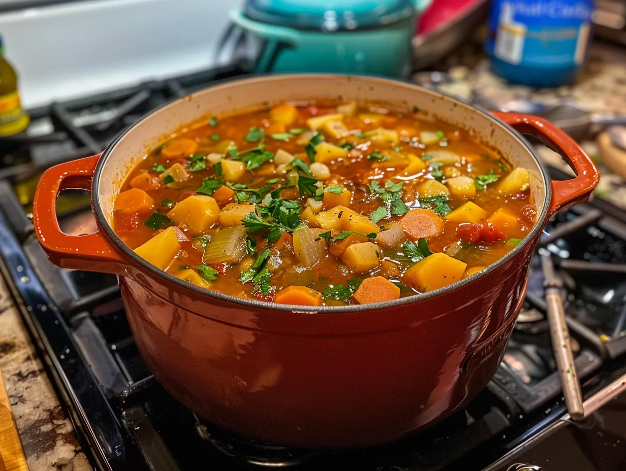 delicious homemade tuscan vegetable soup