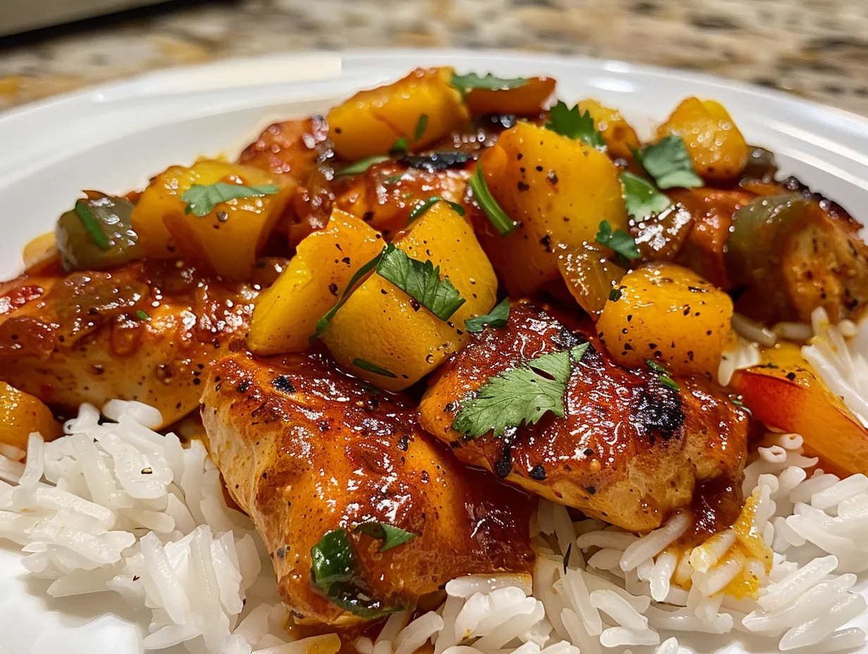 Jalapeno Peach Chicken Dish