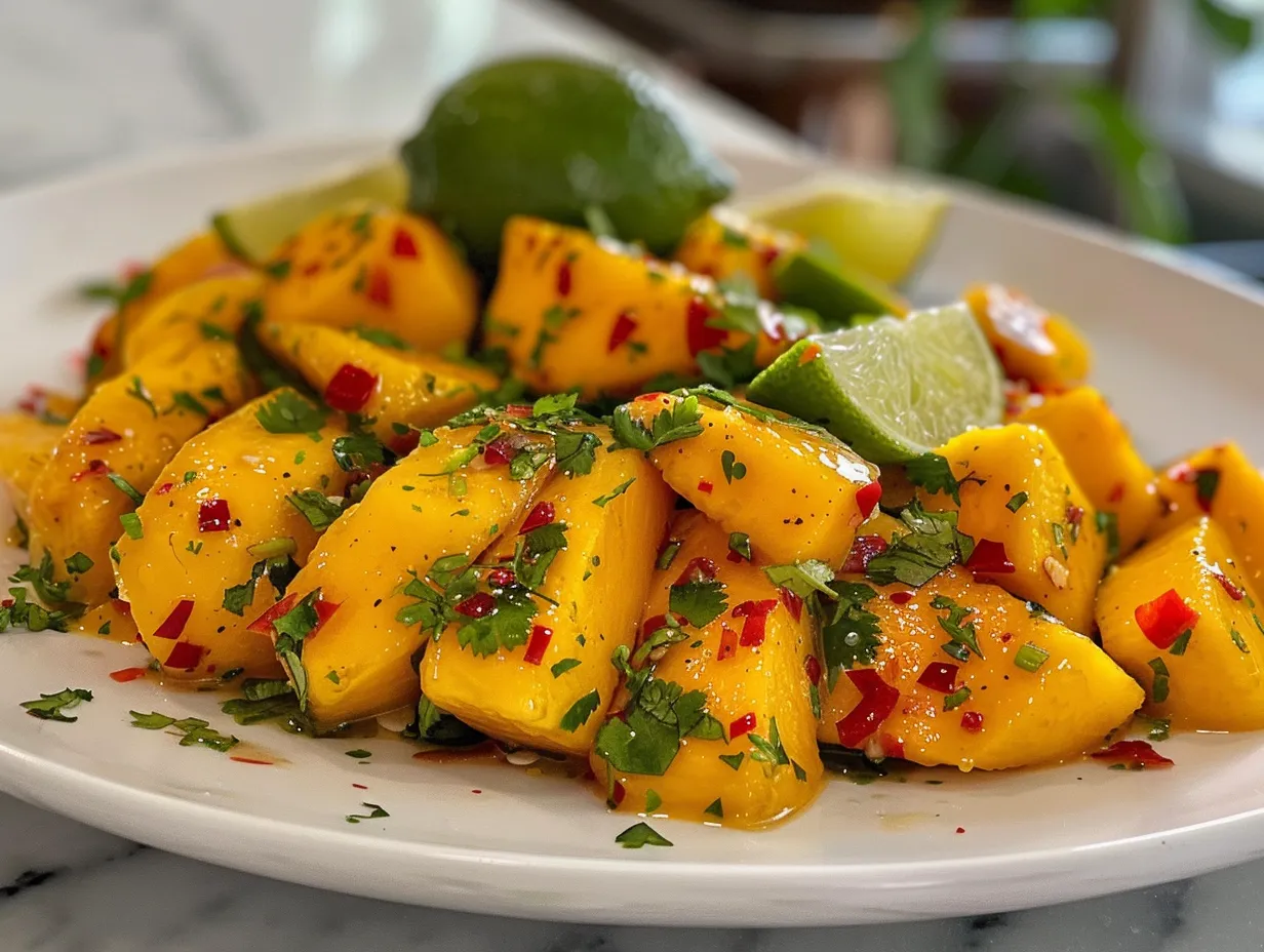 mango salad with lime dressing