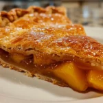 peach pie recipe : Delicious Peach Pie Displayed