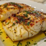 Delicious Poached Fish with White Wine Sauce