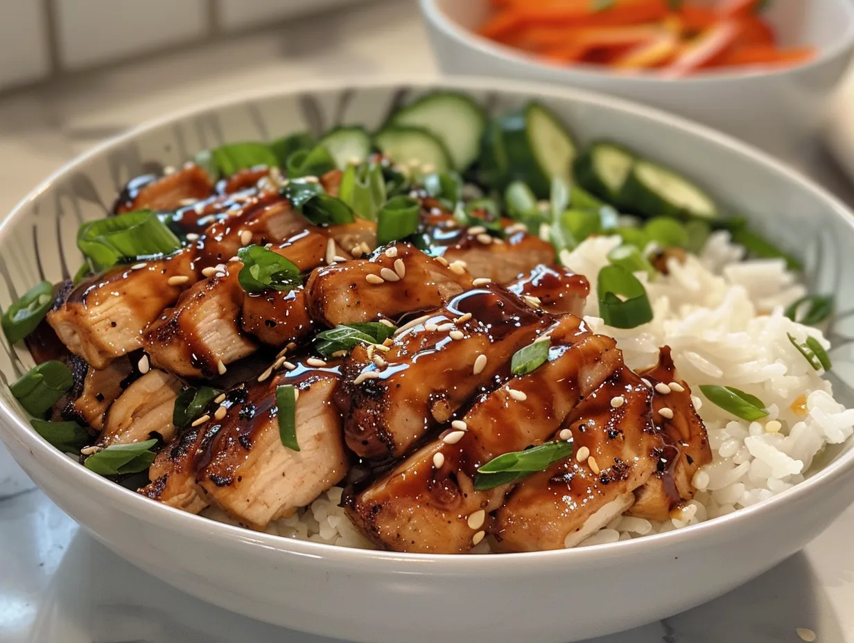 Spicy Miso Ginger Chicken Bowl