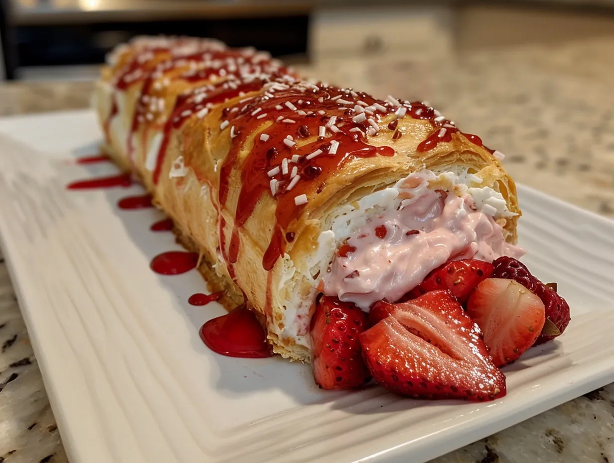 Easy Strawberry Cheesecake Rolls Recipe