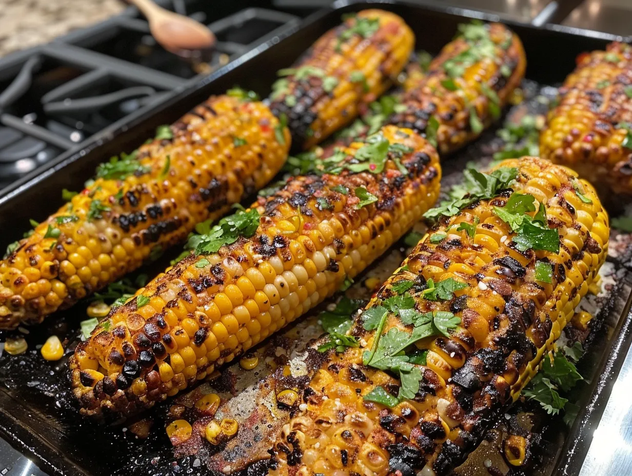 Enjoying Sweet and Smoky Grilled Corn Salad