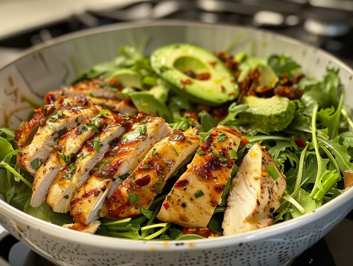 Enjoying Your Grilled Chicken Avocado Salad Bowl