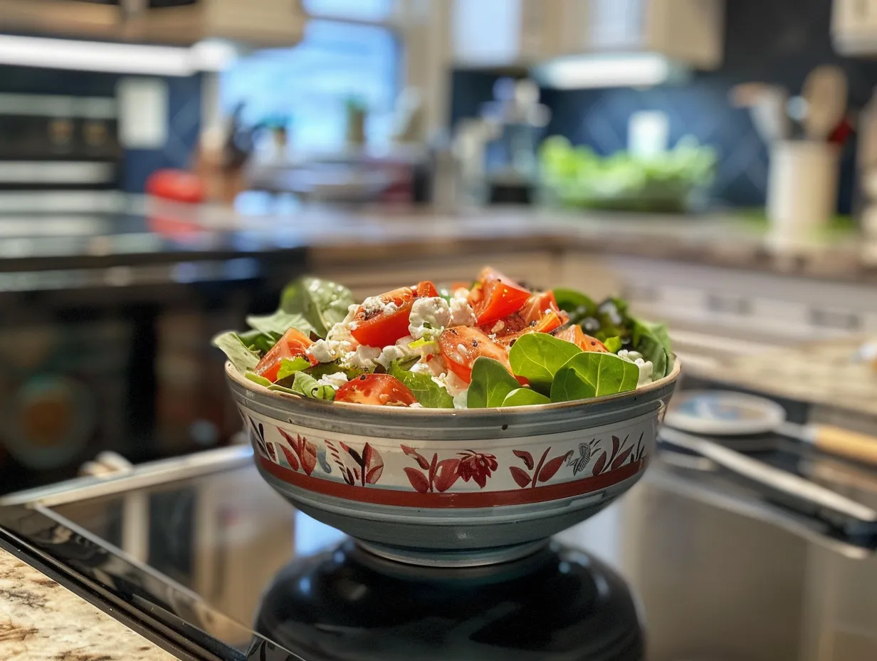 Final BLT cottage cheese bowl