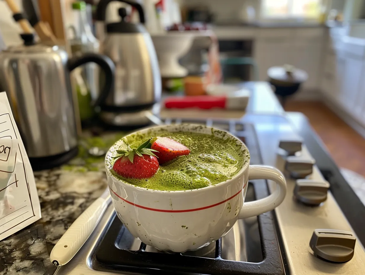 Final Delicious Strawberry Matcha Sago