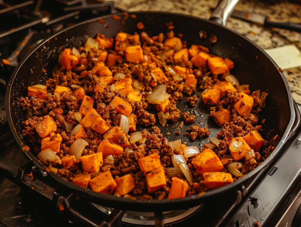 Final Southwest Beef and Sweet Potato Skillet