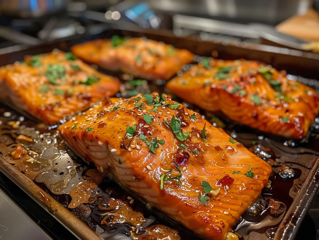 Finished Asian Salmon Dish