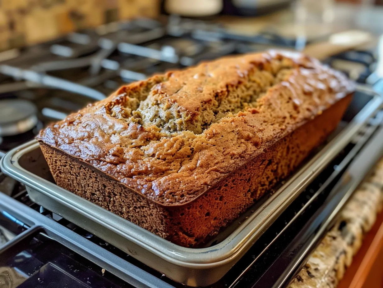 Finished banana zucchini bread