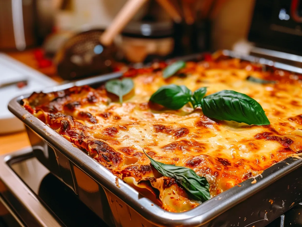 finished berry lasagna