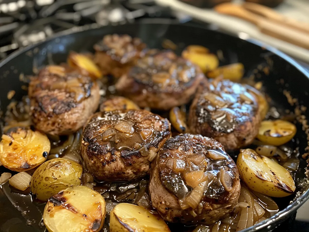 finished bobby flays salisbury steak