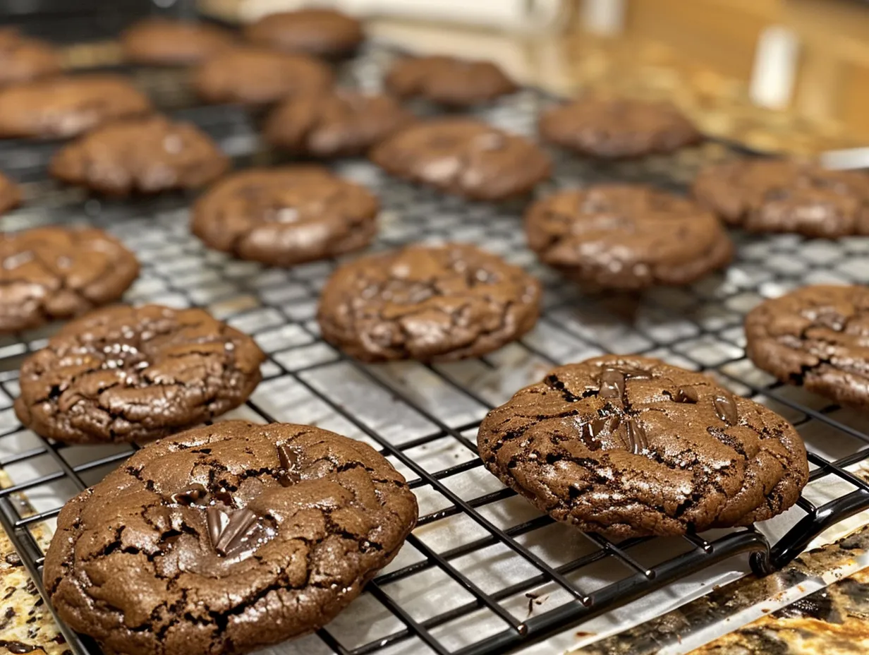 Finished Chewy Fudge Cookies