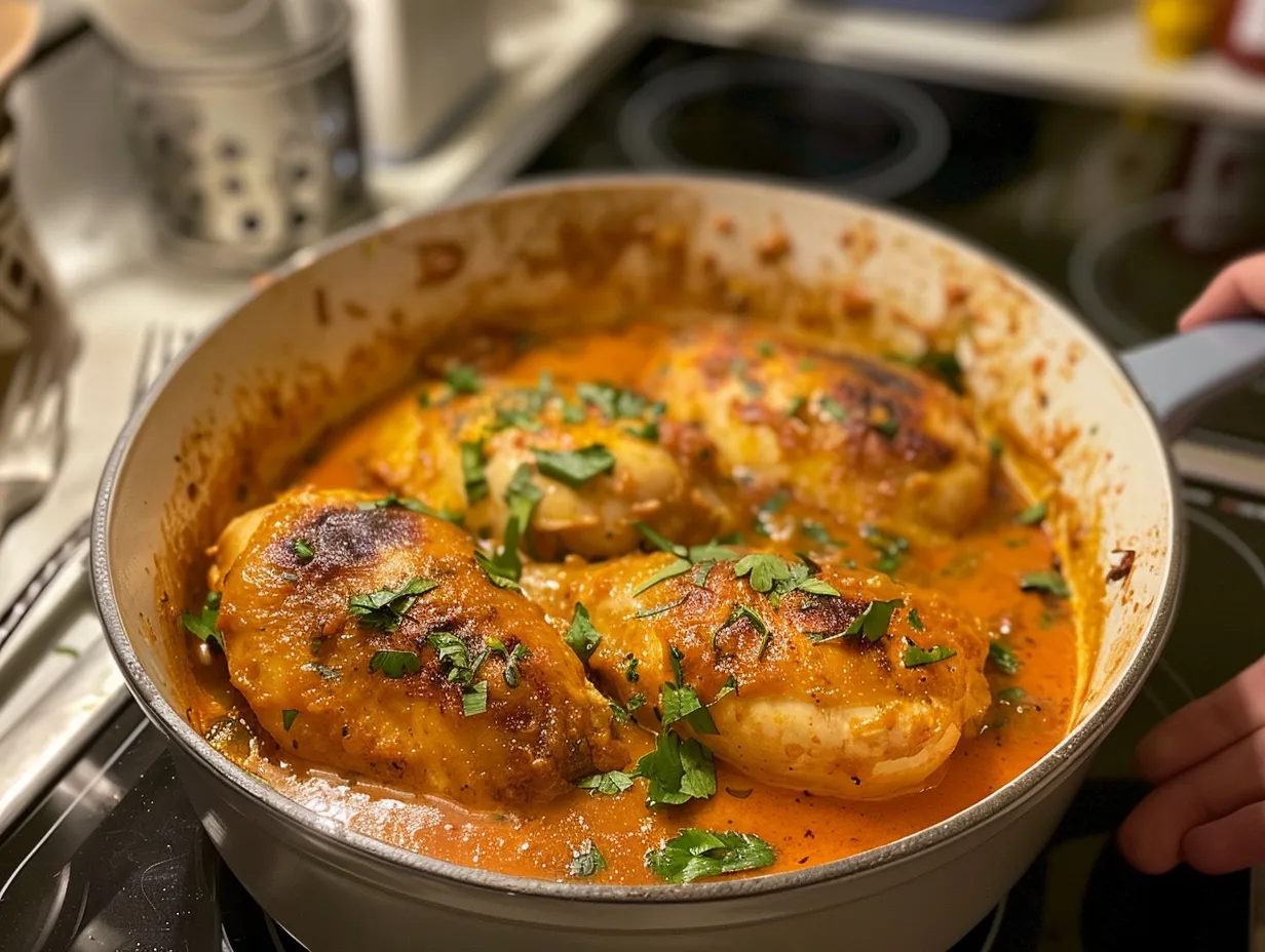 Finished Crockpot Marry Me Chicken