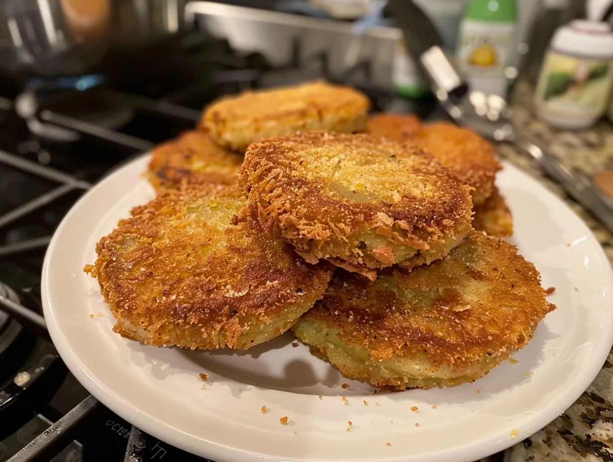 Finished Fried Green Tomatoes