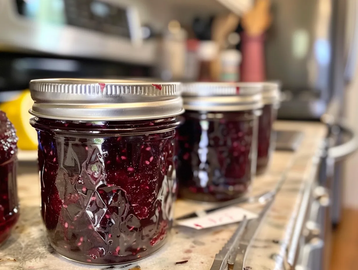 Finished Homemade Blackberry Jam