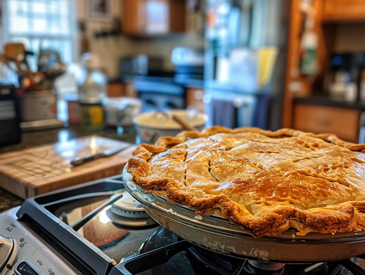 finished southern tomato pie