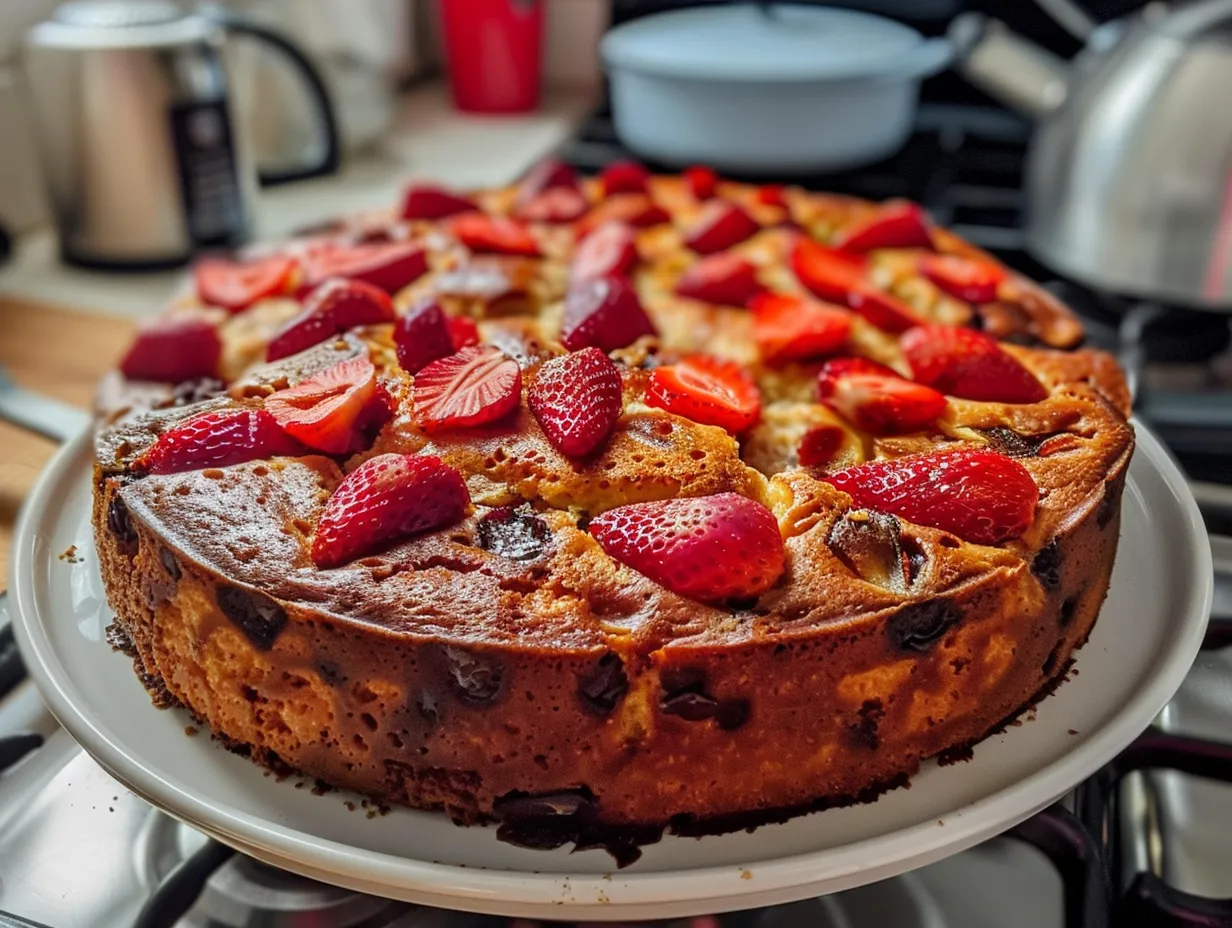 Finished Strawberry Cake