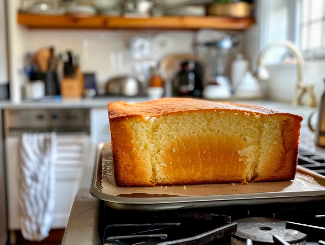 Finished vanilla cake